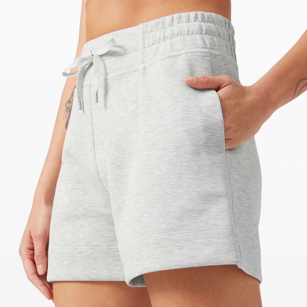 heathered core grey soft ambitions shorts lululemon like new